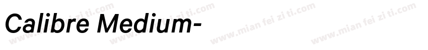 Calibre Medium字体转换